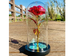 Everlasting rose in glass gift led rgb luminous red glass for the occasion