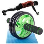 Exercise roller double wheel wheel + mat