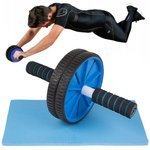 Exercise roller double wheel wheel + mat