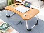 Folding laptop table for bed stand