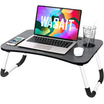 Folding laptop table for bed stand