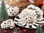 Frosted rowan white christmas decoration 5 pcs