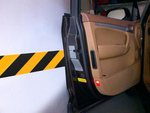 Garage wall bumper car door protector