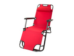 Garden beach lounger folding cushion gravity reinforced soft