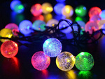 Garden garland lights 40 led solar multicolour