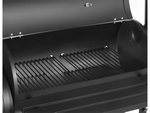 Garden grill large charcoal barrel bbq smoker with lid grate shelf wheels