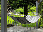 Garden hammock hanging swing rocker xl large cover with ropes headband