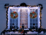 Garland christmas wreath christmas decorations door decoration window