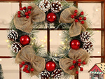 Garland christmas wreath christmas decorations door decoration window