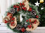 Garland christmas wreath christmas decorations door decoration window