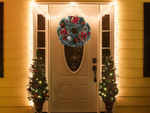 Garland christmas wreath christmas decorations door decoration window