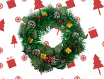 Garland christmas wreath christmas decorations door decoration window