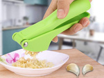 Garlic press hand squeezer crusher