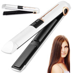 Hair straightener ceramic lcd 2in1 regulatory temperature power bank