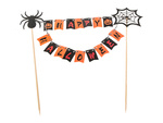 Halloween decoration for a cake cupcake picker topper garland paper