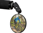 Handlebar mirror for bicycle handlebars convex retro 360