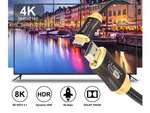 Hdmi 2.1 video cable ultra high speed 8k 60hz 4k 120hz hq gold 3m