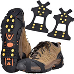 Hiking crampons spikes anti-slip overlays 42-45