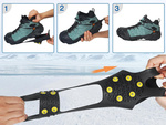 Hiking crampons spikes anti-slip pads 37-41