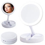 Illuminated 22 led 2 x 3 x usb cosmetic mirror