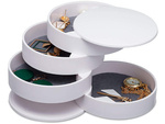 Jewellery box organiser round pull-out box