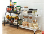 Kitchen shelf kitchen organiser standing two-tier loft spice rack