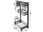 Kitchen shelf loft kitchen stand organiser