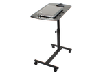 Laptop table on wheels adjustable desk