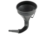 Large fuel funnel with strainer for tank oil