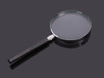 Large magnifying glass lens