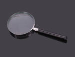 Large magnifying glass lens