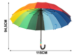 Large umbrella rainbow umbrella sturdy automatic