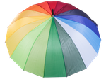 Large umbrella rainbow umbrella sturdy automatic