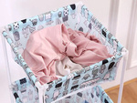 Laundry basket double shelf linen clothes basket