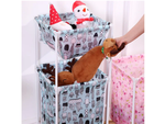 Laundry basket double shelf linen clothes basket