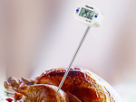 Lcd kitchen thermometer wine meat probe