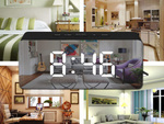 Led alarm clock led timer led mirror alarm date 4in1