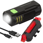Led bicycle light set rear front usb for bicycle