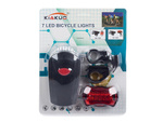 Led bicycle lights front rear 7+5 led