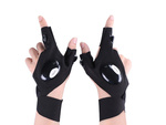 Led light gloves set right and left - workshop set