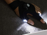 Led light gloves set right and left - workshop set