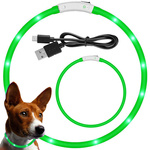 Led lighting colarge for dogs and cats waterproof adjustable 47cm usb