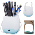 Led night light desk organiser pencil holder