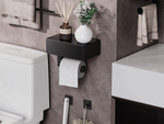 Loft toilet paper holder loft wc shelf steel