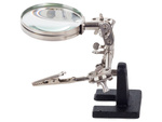 Magnifying glass third hand soldering tool holder