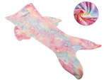 Mermaid tail blanket blanket sleeping bag warm luminous for girls soft horse