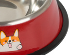 Metal anti-slip dog bowl 500ml