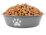 Metal anti-slipping dog cat food water bowl 150ml