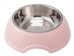 Metal dog bowl with removable insert 350ml