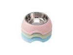 Metal dog bowl with removable insert 350ml